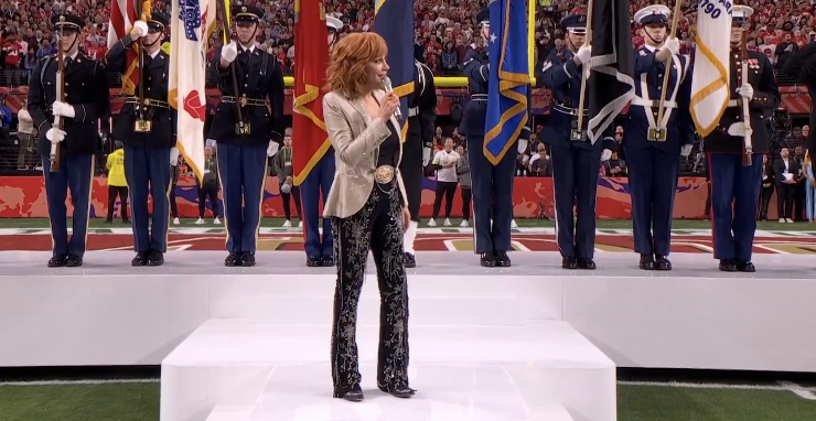 WATCH: Reba Praised For Kicking Off Super Bowl With Epic Country ...